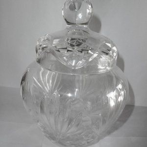 1960s Leaded Crystal Dish With Lid